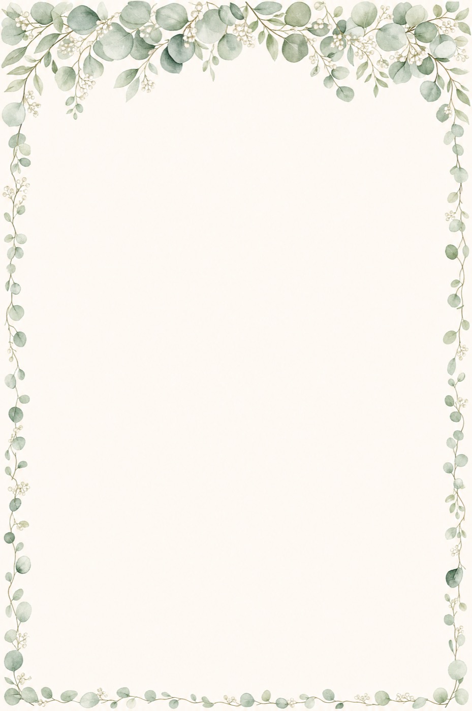 Botanical QR template