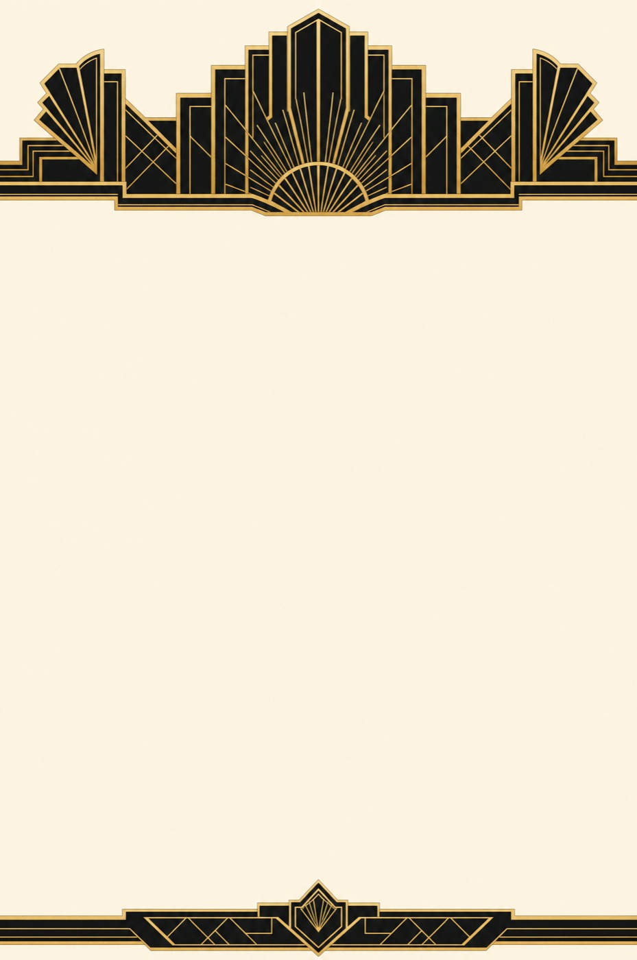 Art Deco QR template