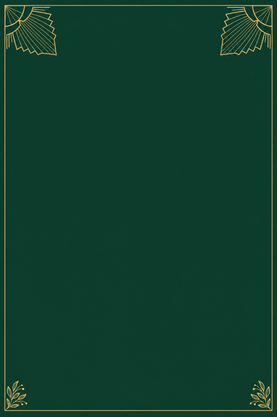 Emerald & Gold QR template
