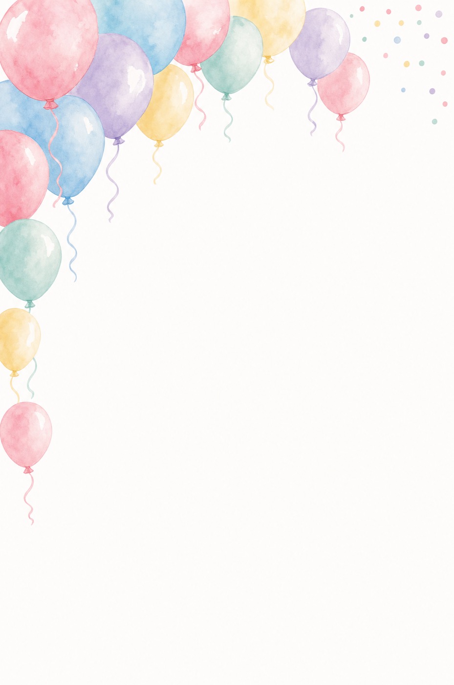 Pastel Balloons QR template