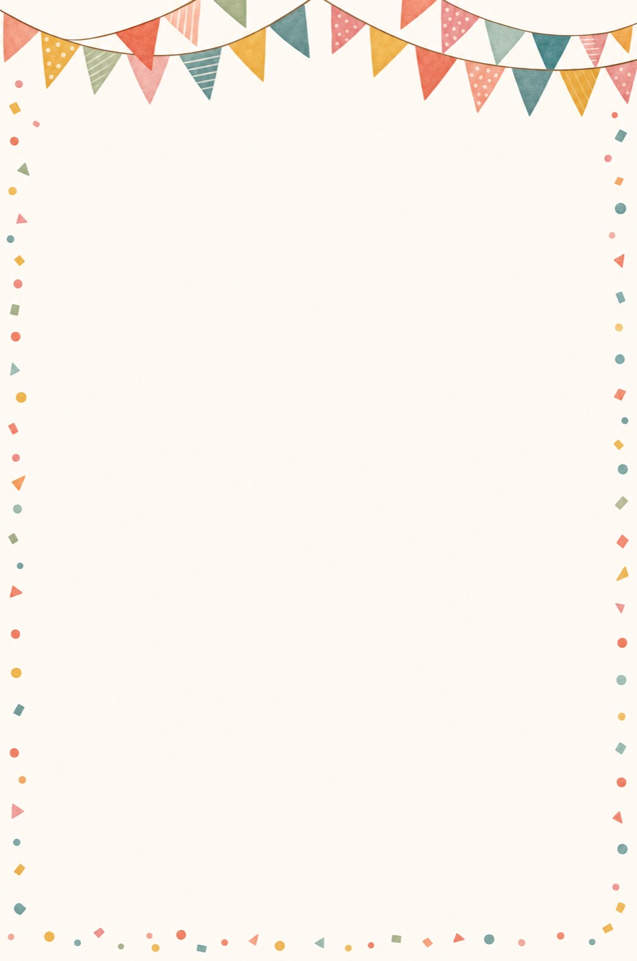 Party Bunting QR template