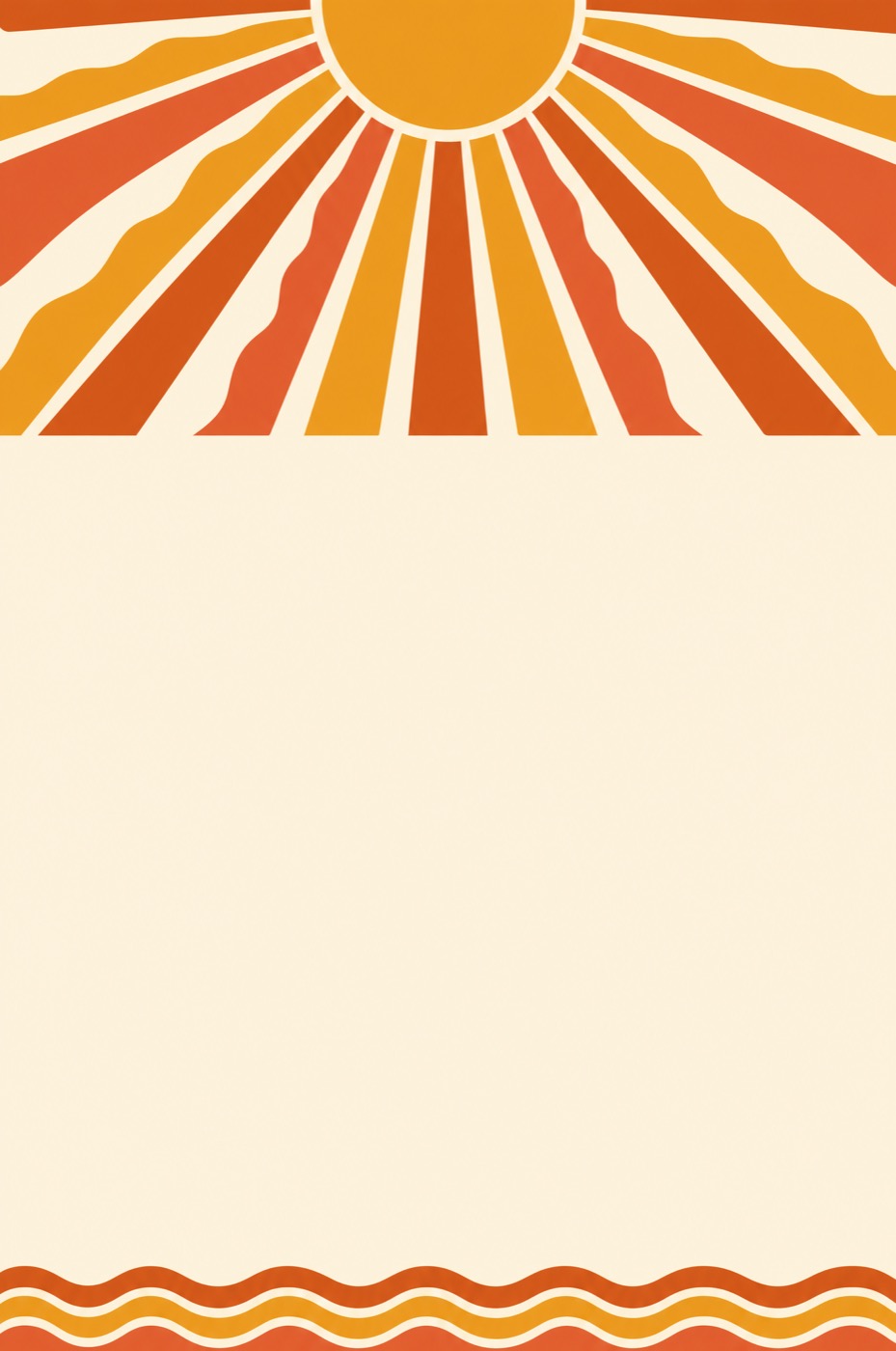Retro Sunshine QR template