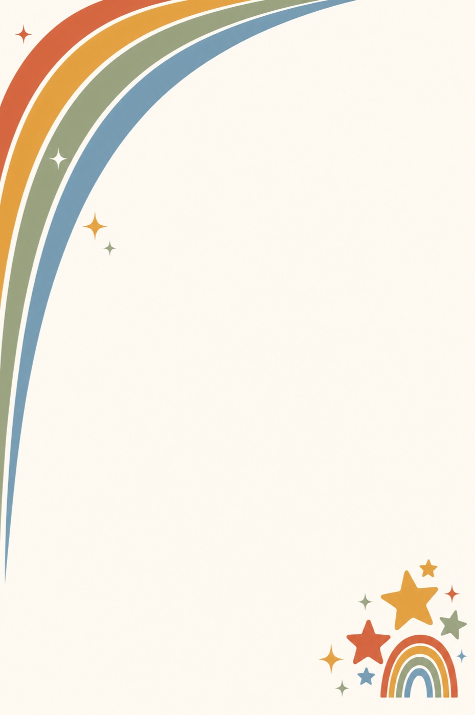 Groovy Rainbow QR template