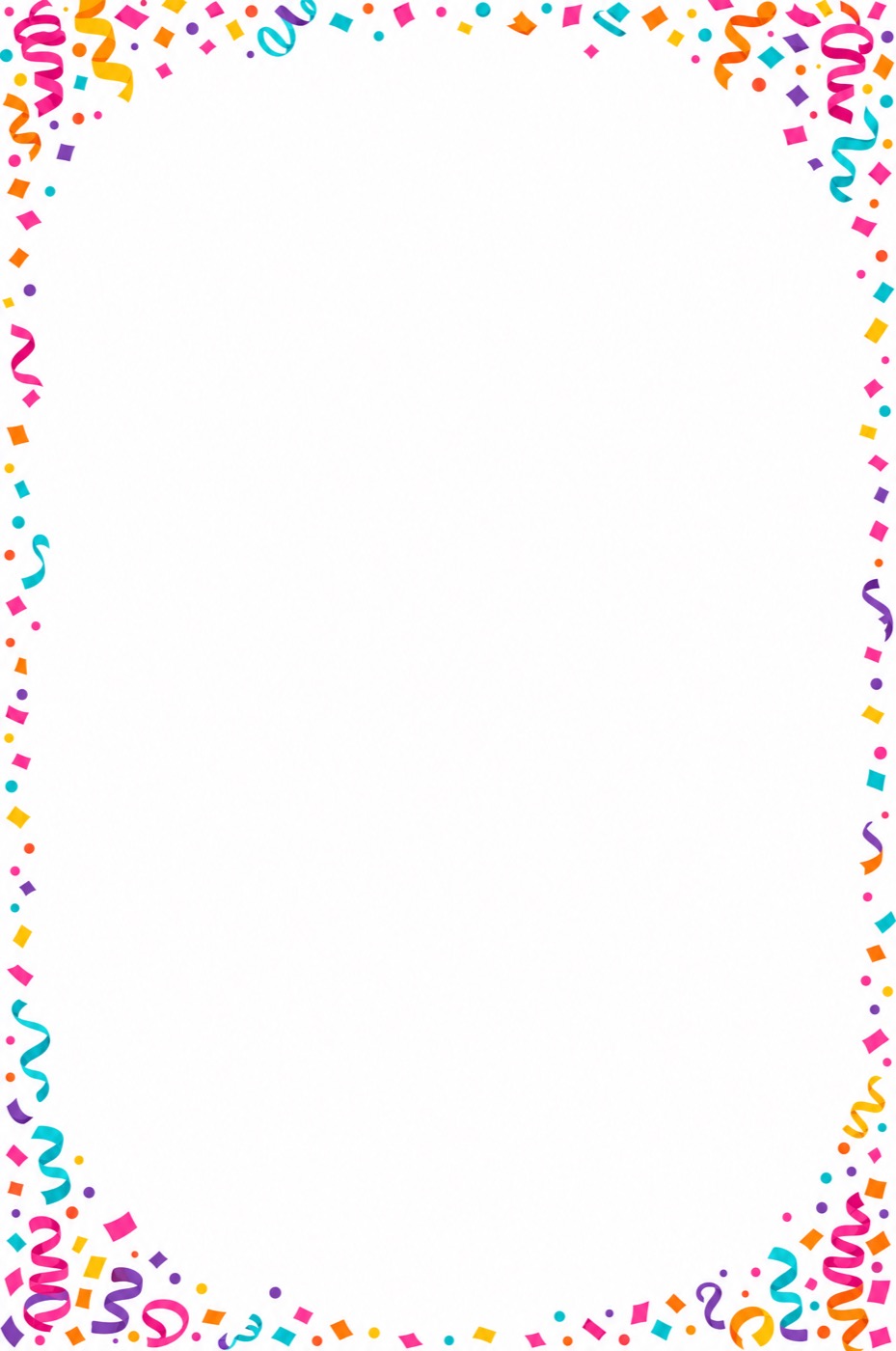 Confetti Frame QR template