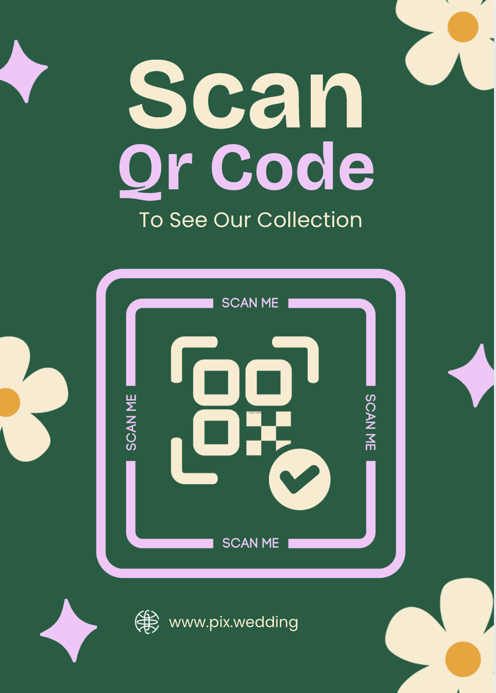 Romantic QR template