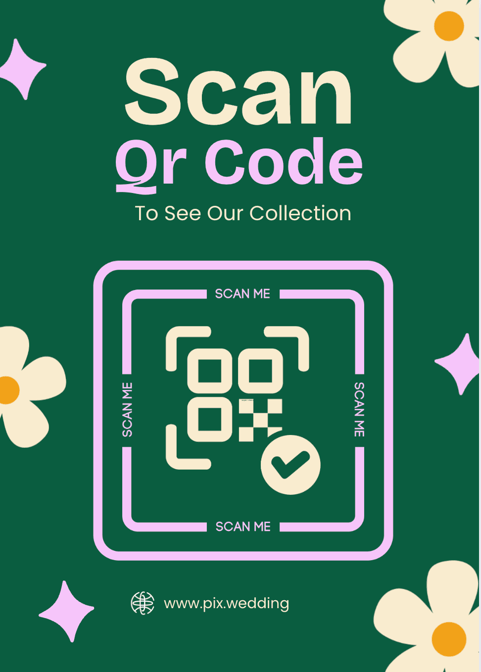 Romantic QR template