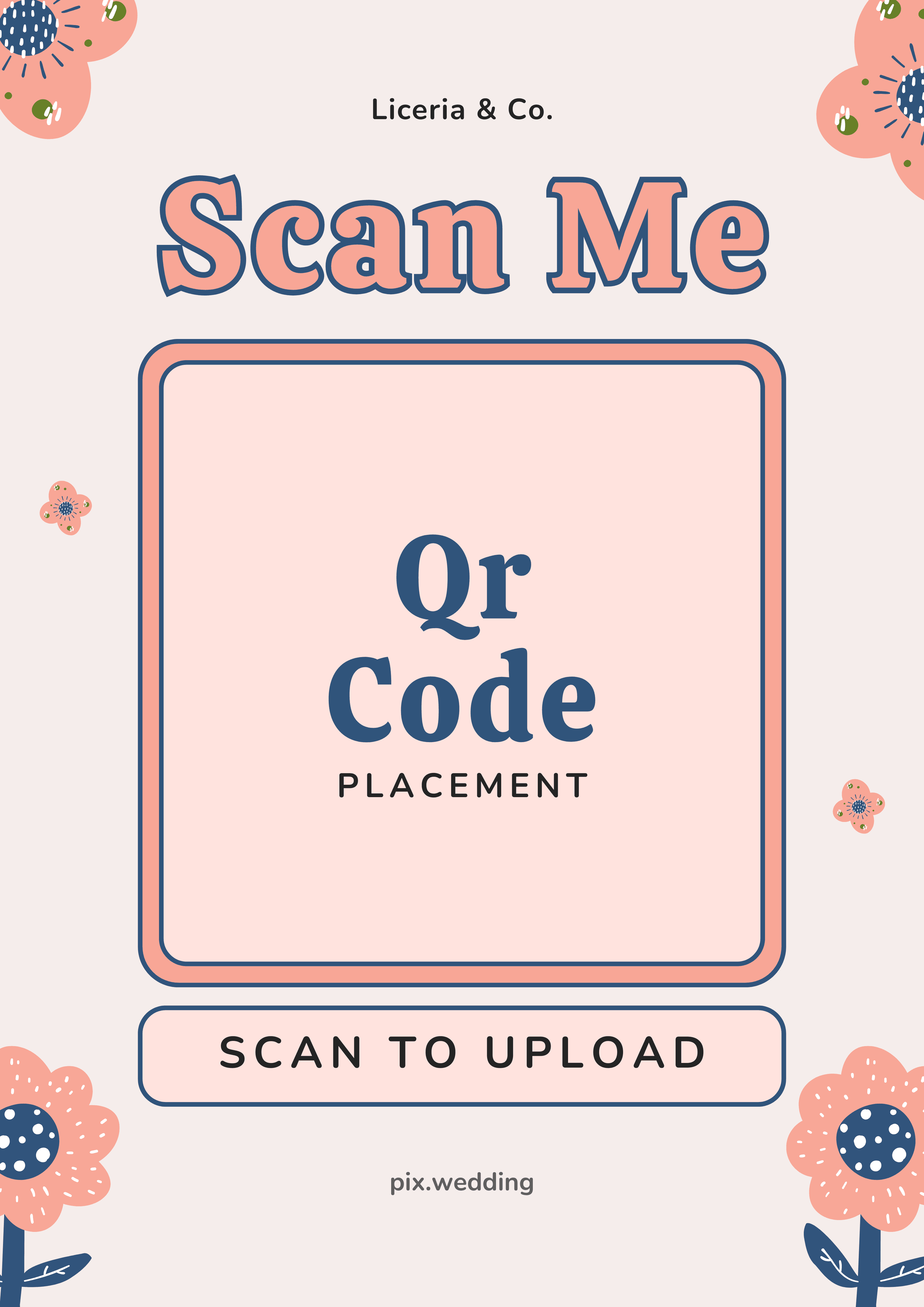 Modern QR template