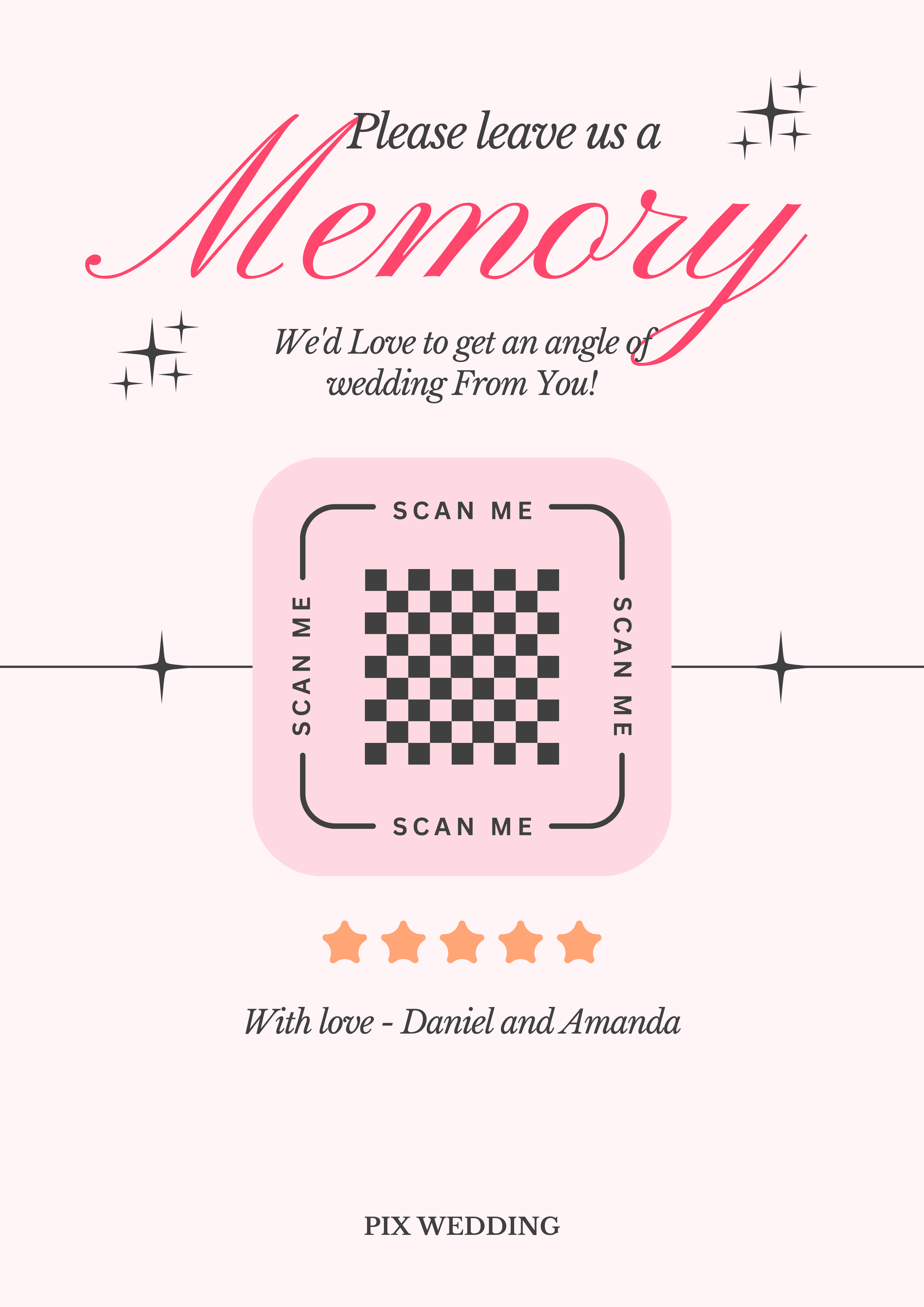 Vintage QR template