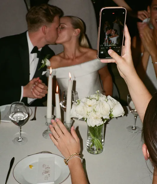 Guest phone kiss