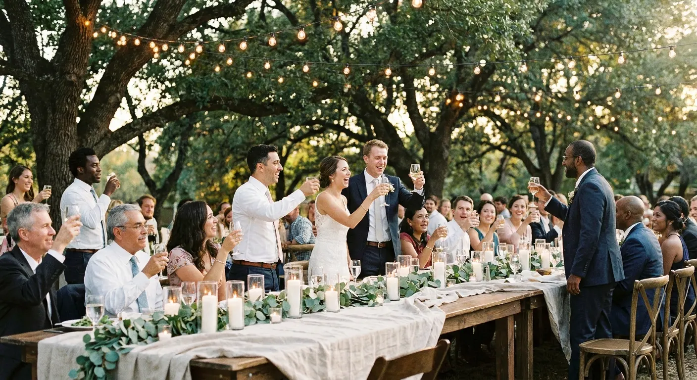 Wedding setting typical of the Sunshine Coast hinterland area